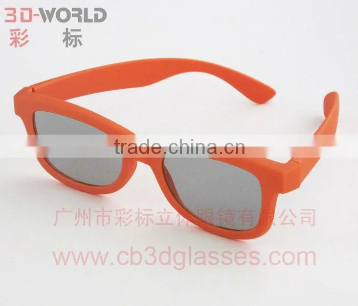 2013 fashion style universal plastic 3d movie eyewear