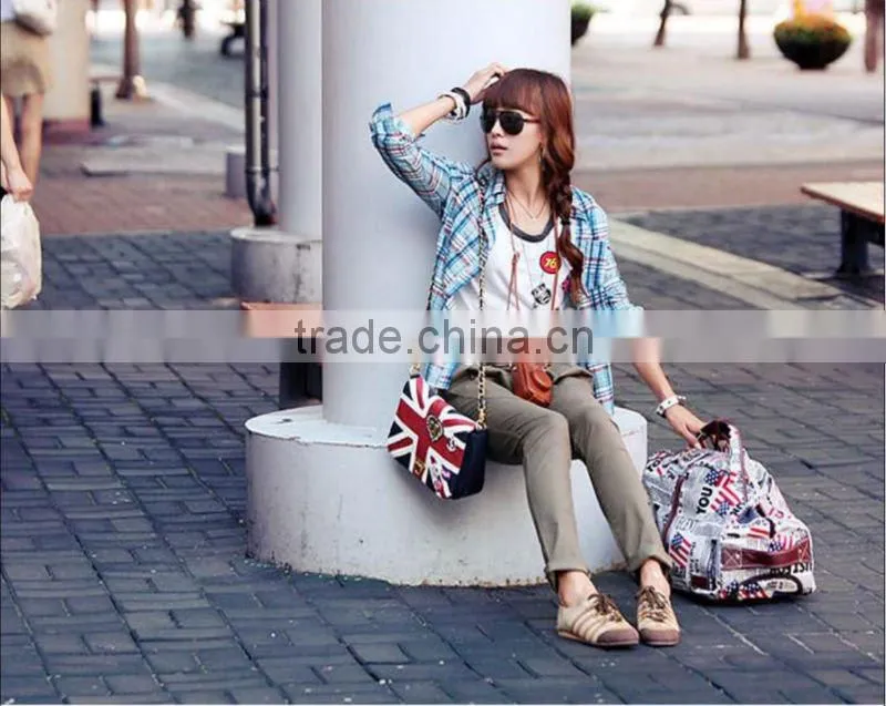 The New England flag Vintage messenger Crossbody Bag chain female