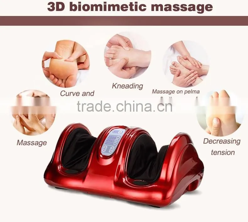 JEMER new item multifunction 3D Shiatsu Infrared Heat Foot Massager Airbag foot massager