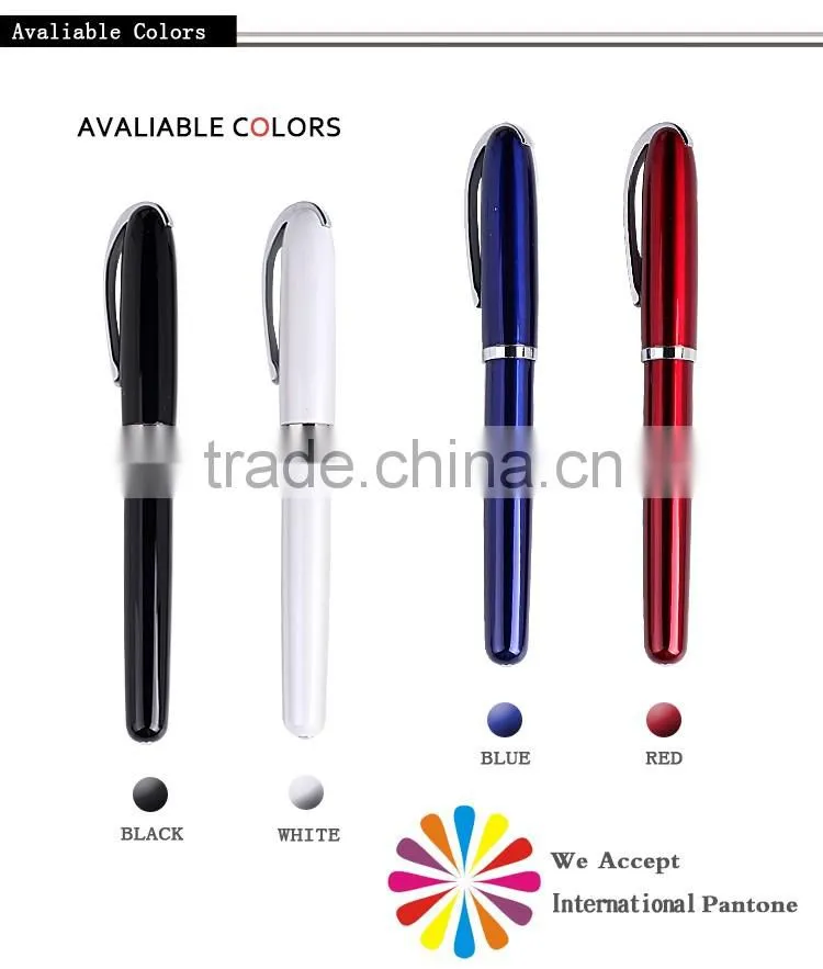 Cheap advertising promotional metal roller pen with logo print high quality promotional roller pen
