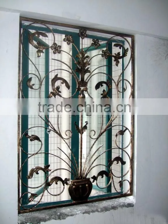 Top-selling hand forged iron fence for window