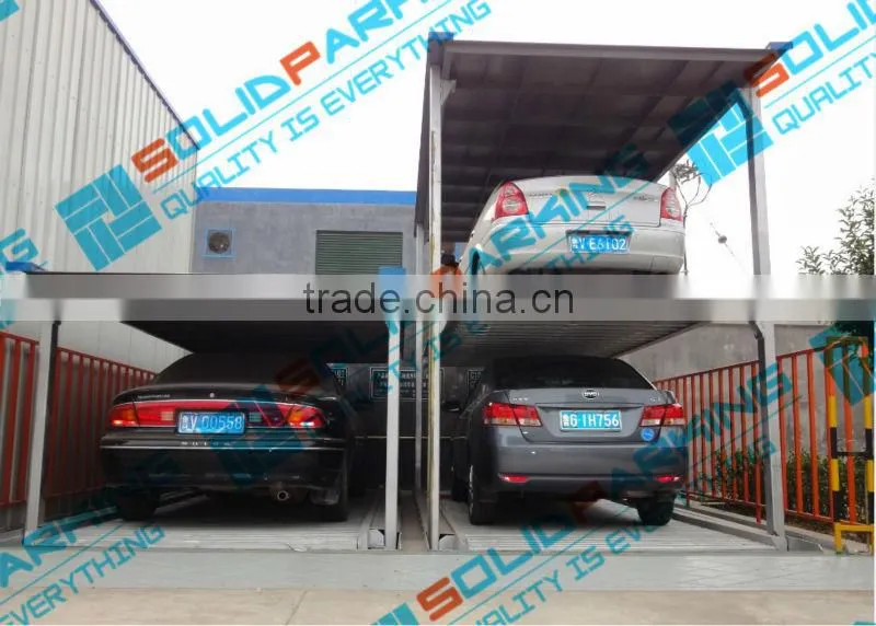 4 Anti-fall locks on each platform Hydraulic Driven Multi-Stacker Hydraulic Parking Lift