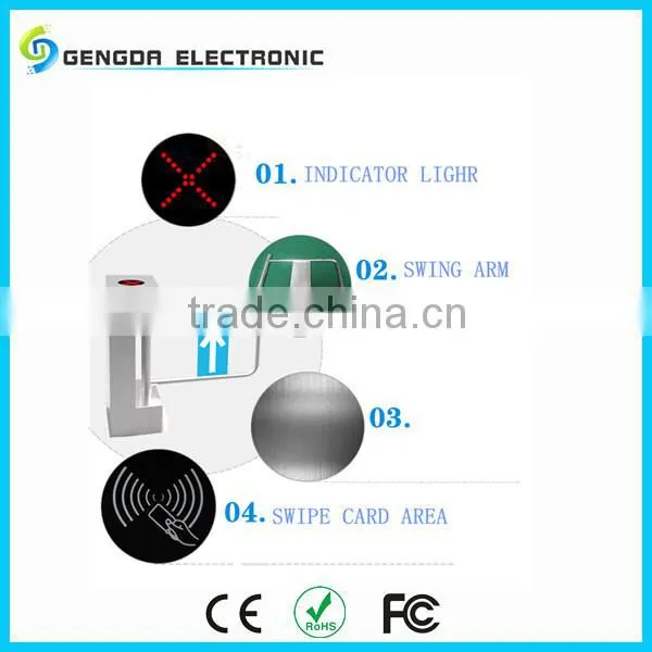 full automatic controller for electric gate double directional swing barrier safety entrance turnstile for parking lots