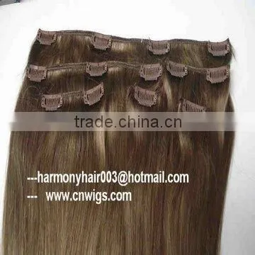 QUALITY REMY Mixed color clip on indian hair extensions
