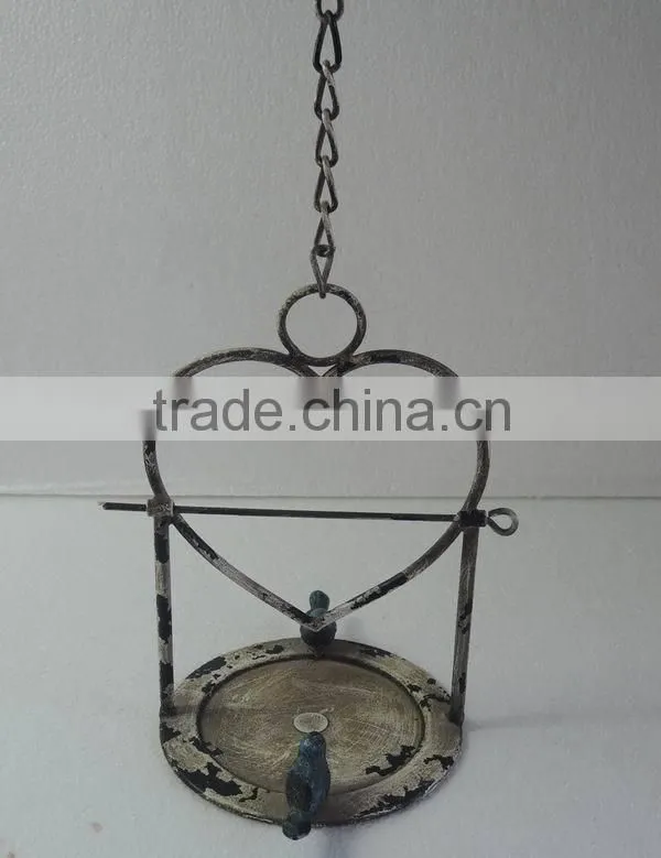 French garden antique cast iron bird feeder