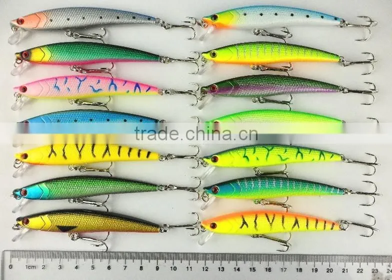 FISHING LURES CRANKBAIT HOOKS 9CM 7.8G 6# Artificial minnow baits