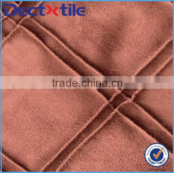100%polyester suede fabric cheap embossed suede fabric hot selling