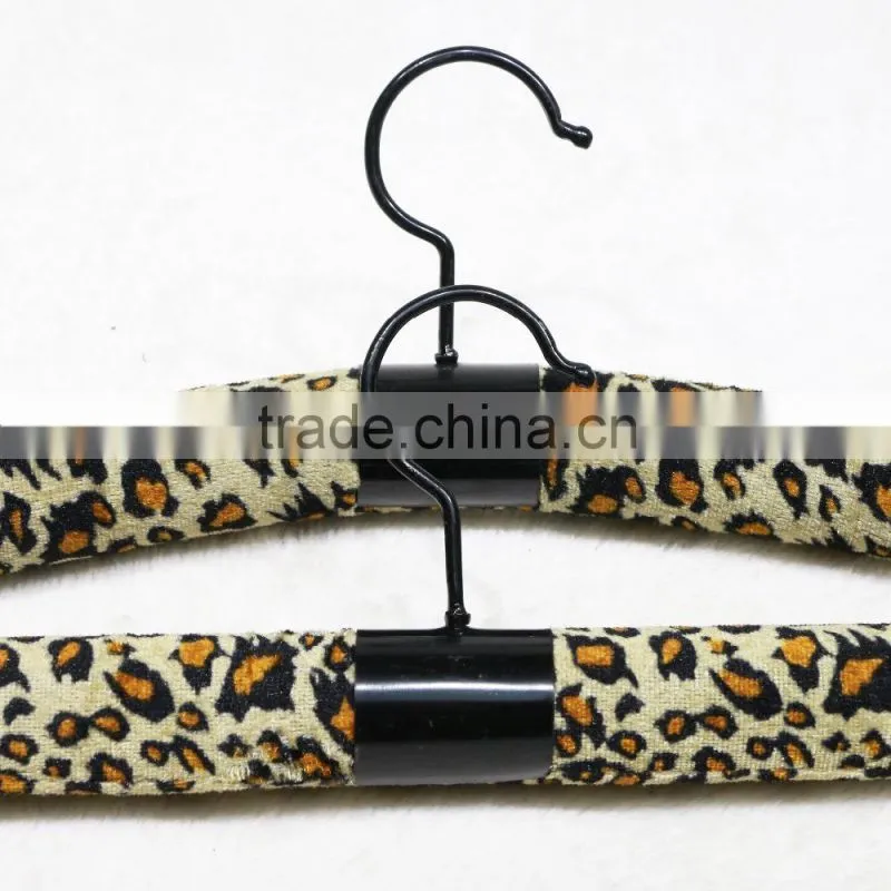 Fashionable fabric coverd sponge clothing hanger