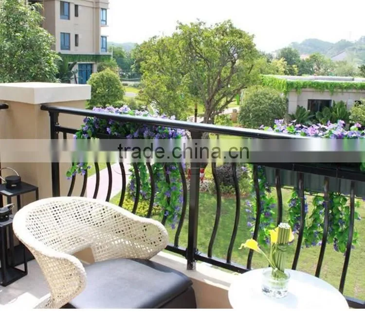 Modern design ornamental wrought iron balcony railing designs