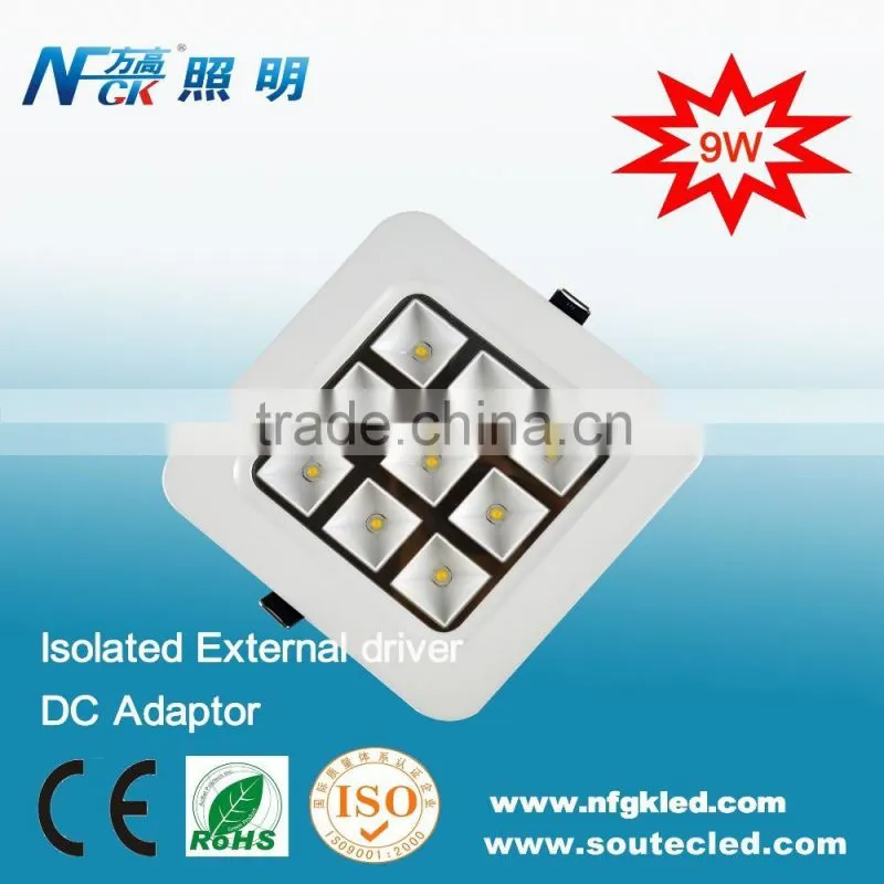9W Panel High Power LED Light 3X3W LED Light Panel