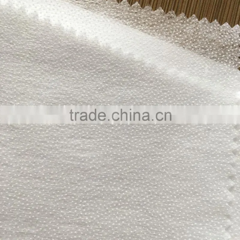 Nonwoven interlining fabric 8025 paste dot fusible interlining