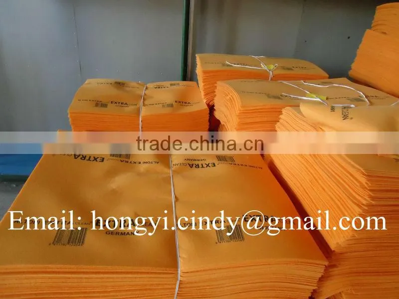 Logo printed orange super absorbent nonwoven floor wipes (nonwoven, viscose & polyester)