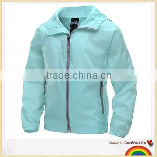 Fashionable outdoor nylon rain jacket