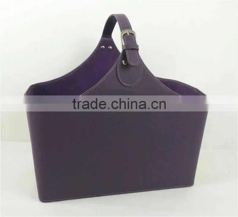 PICNIC CADDY, LEATHER PICNIC CADDY, PORTABLE BASKET