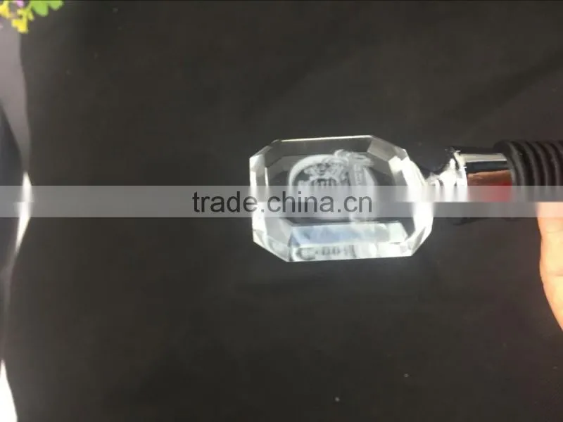 Luxury crystal wine bottle stoppers/custom crystal bottle stopper/glass bottle stopper
