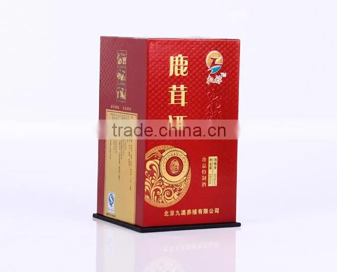 Cheap high quality single bottle wine box