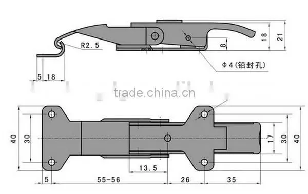 Color SK3-027 draw latch / Color Master Lockout Hasp