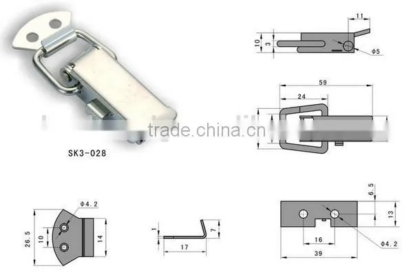 Stainless steel hook lock SK3-028 Security Hasp