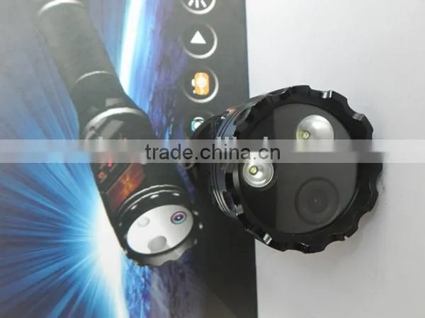 Mini police flashlight IP67 rechargeable LED flashlight