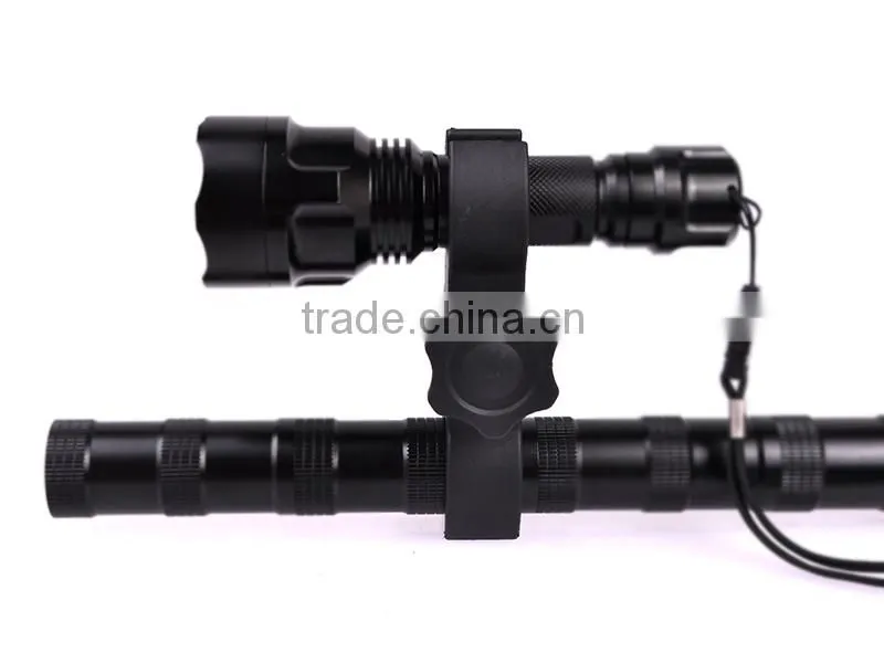 2x25mm Wholesale Hunting Torch Light Flashlight Gun Mount