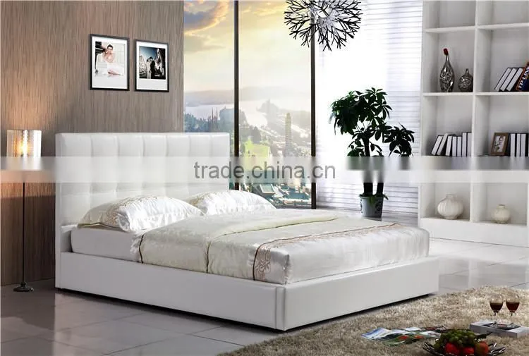 Home Furniture Prado Gas Lift Ottoman faux leather Storage Bed