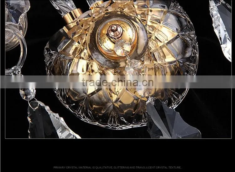 Top Quality European Style E14 LED Wall Lamp Crystal Bedroom Berth Lamp