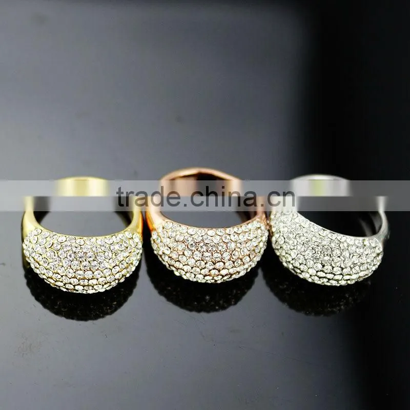 New style hot sale cystal silver rings