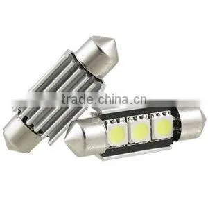 Auto interior light Festoon 5050 3smd led light bulbs