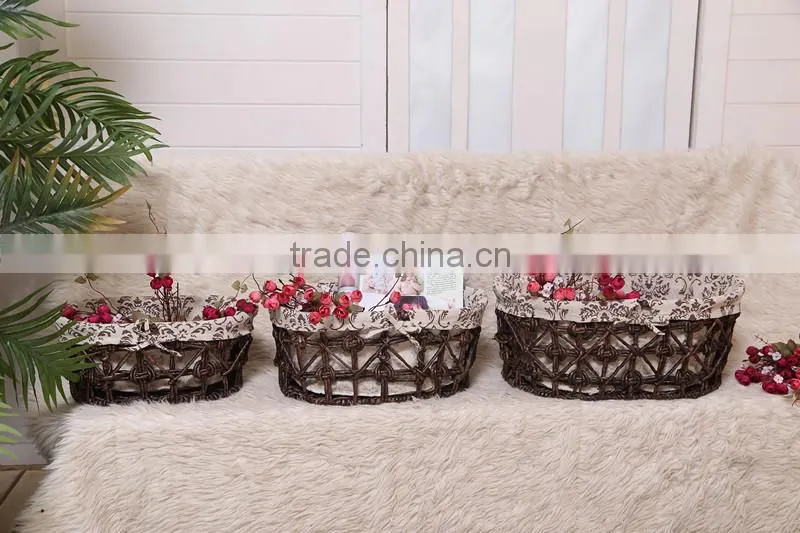 7 hand woven - pastoral style - straw - Storage Basket - Storage Basket - water basket - sundry basket - woven baskets