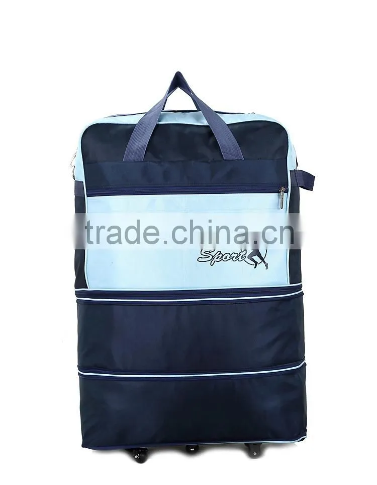 420D Crinkle Nylon 2016 travel bag on wheels or with wheels