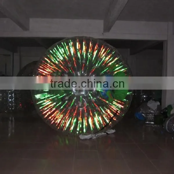 2016 hot pvc shining inflatable cheap zorb balls