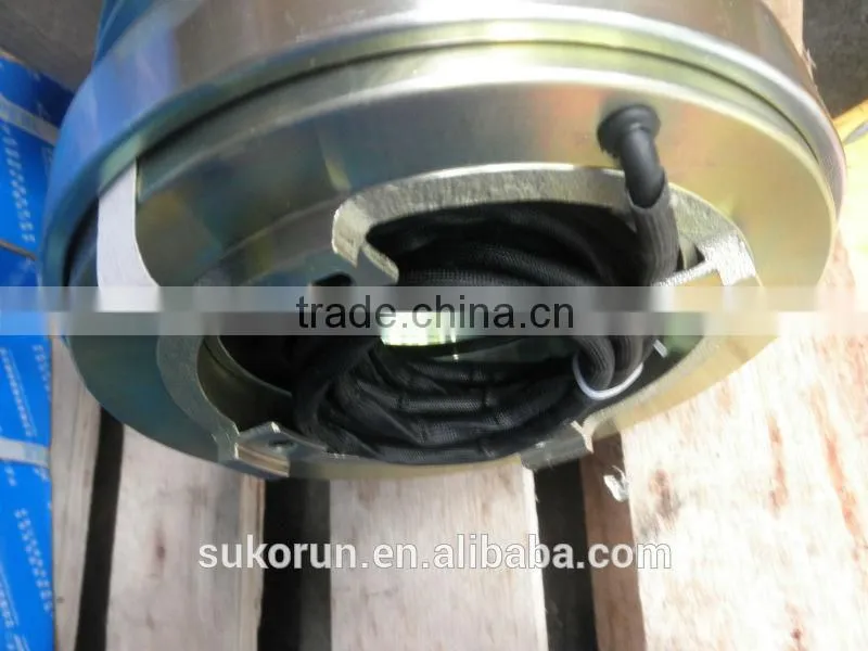 AC compressor electromagnetic clutch and brake