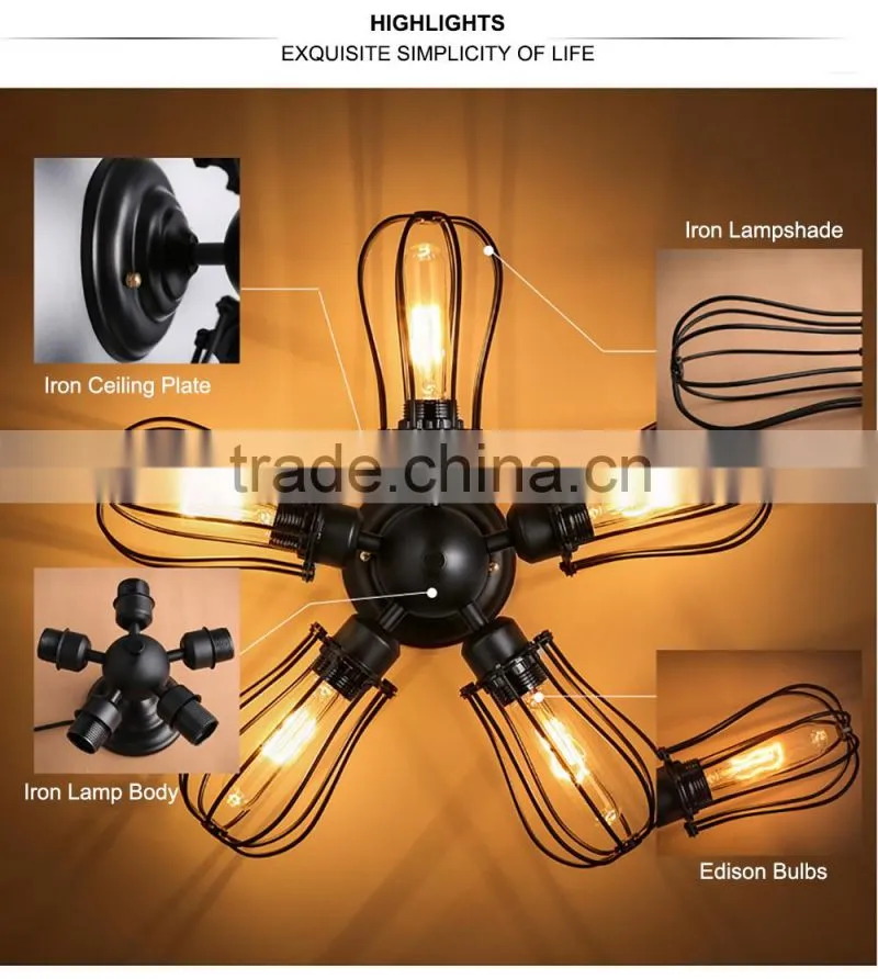 Ceiling light wall Lamp wall light Edison led bulb interior houseware led interior antique wall light