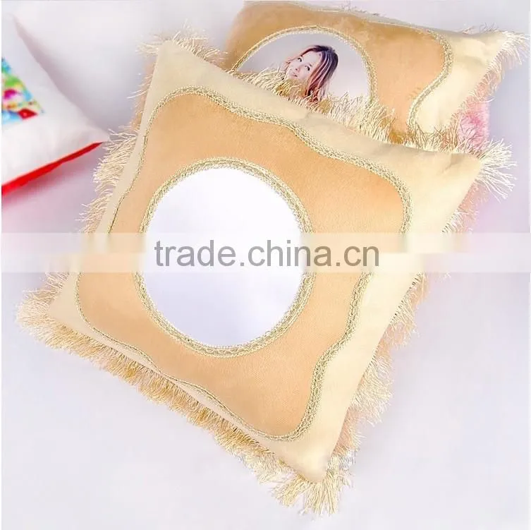 blank sublimation round shape disposable pillow case