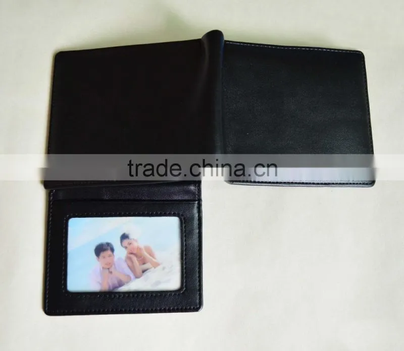 RFID Blocking Leather Bifold Wallet for Men Black