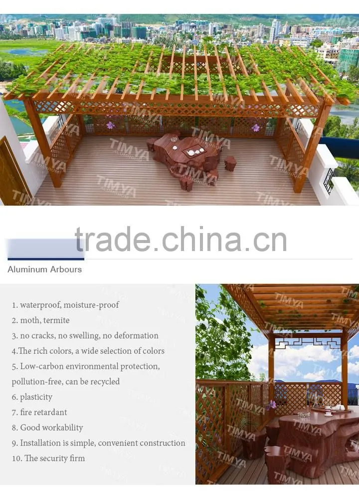 2015 hot sale outdoor pergola cover designs supplier