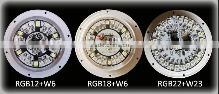 Rechargeable RGB glowing LED light base for LED furniture lighting