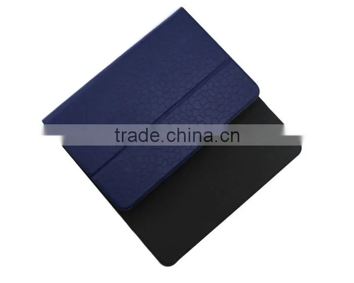Book Design PU Leather Universal Folio Case for Tablet with Rotating Stand