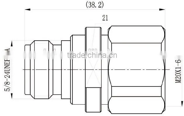 4.3-10 plug to N jack adaptor