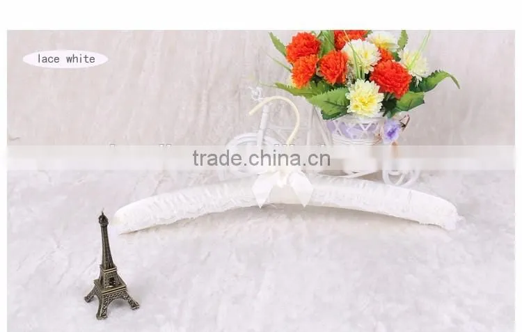 Elegant satin baby clothes hanger stand
