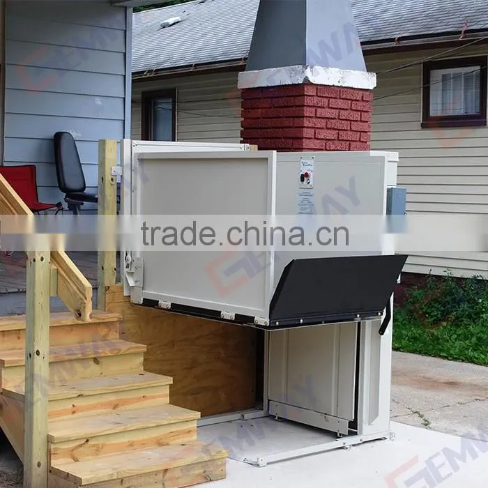 4m Vertical hydraulic wheelchair lifter machine