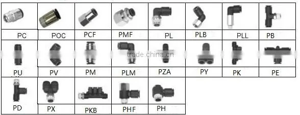 Quick Pneumatic Connector Plastic Pneumatic Fitting