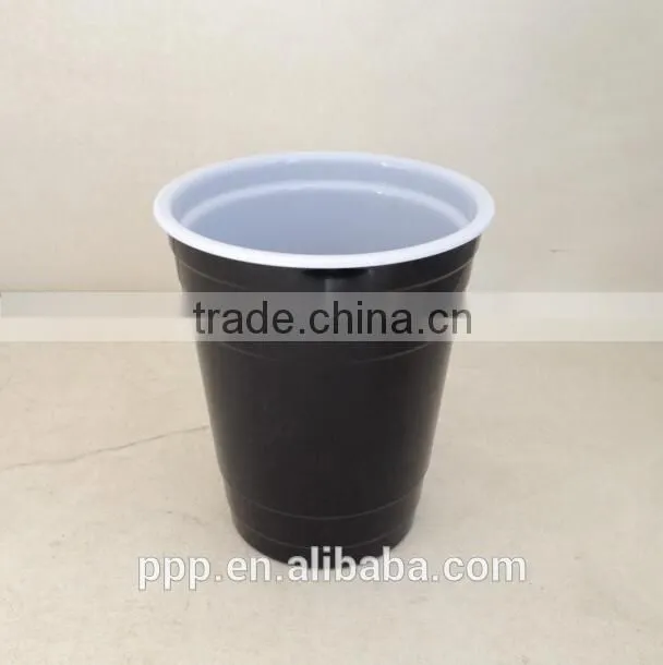 large capacity drinking cup/stackable mug series/ shinny black matt black water mug