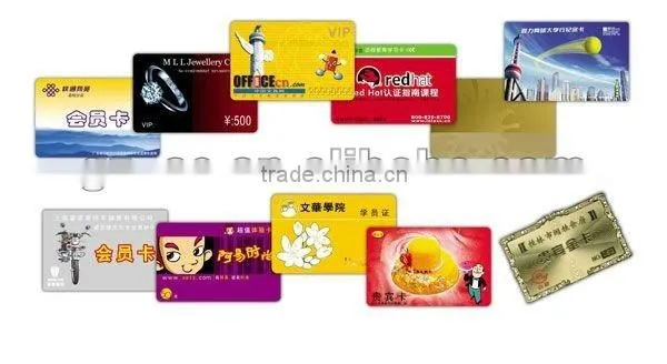 modern PVC card/ VIP card professional manufacturer
