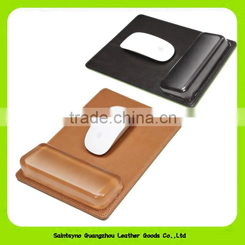 15015 Natural Leather Mouse Pad with Hand Wrist Rest