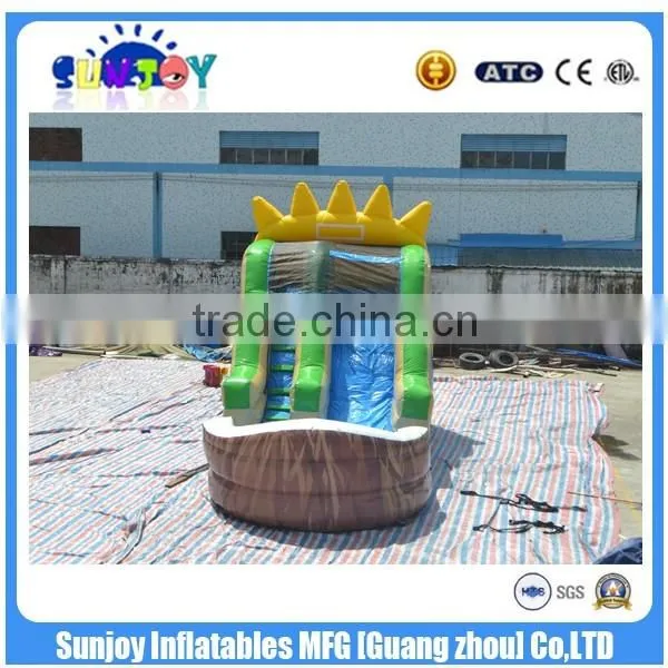 New design small inflatable water slide children play in summer