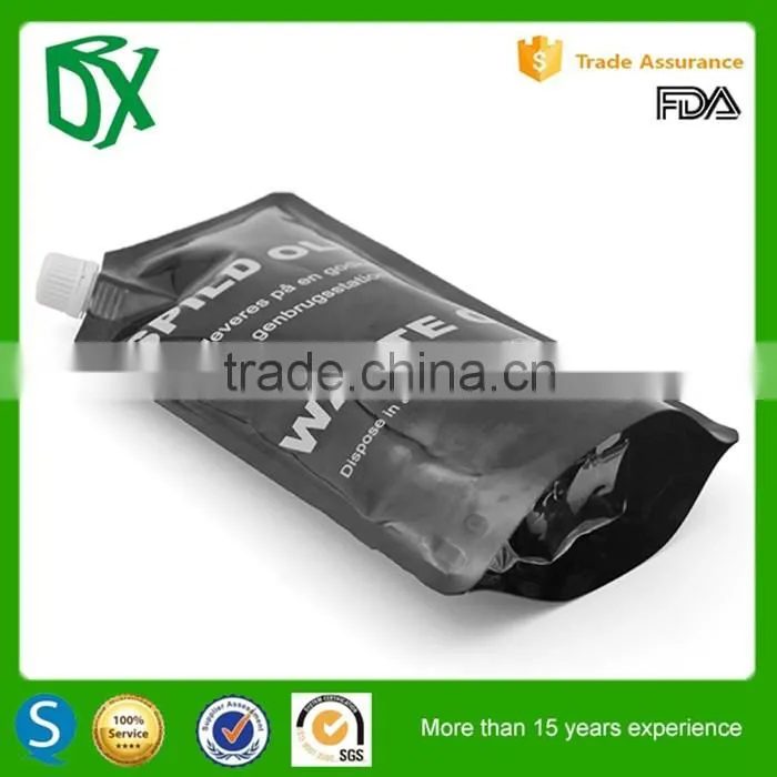 Alibaba China custom printing newest matte ldpe stand up spout pouch for liquid