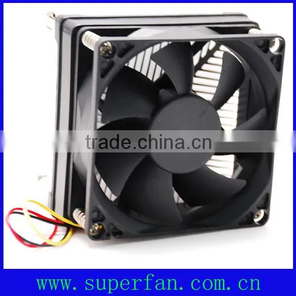 CPU cooler for computer processors 80x80x15mm DC fan with heatsink