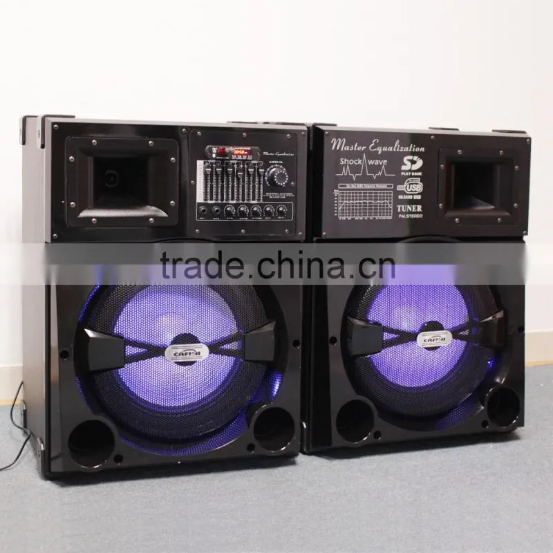 2.1 professional big concert karaoke stage speaker system with dj mixer
