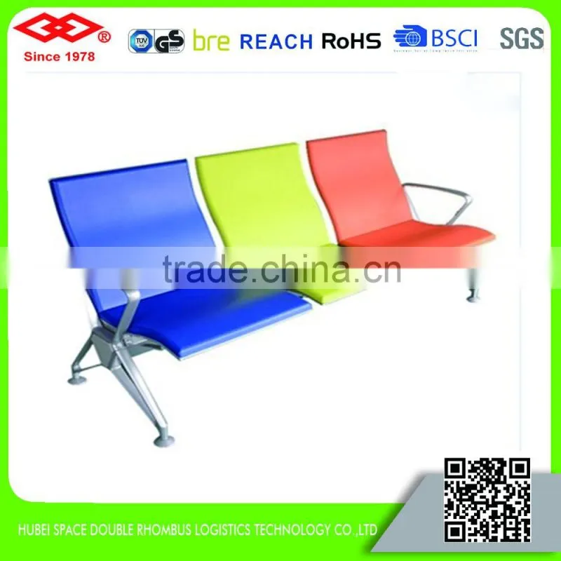 Hot sell delicate multicolor waiting room chairs for public